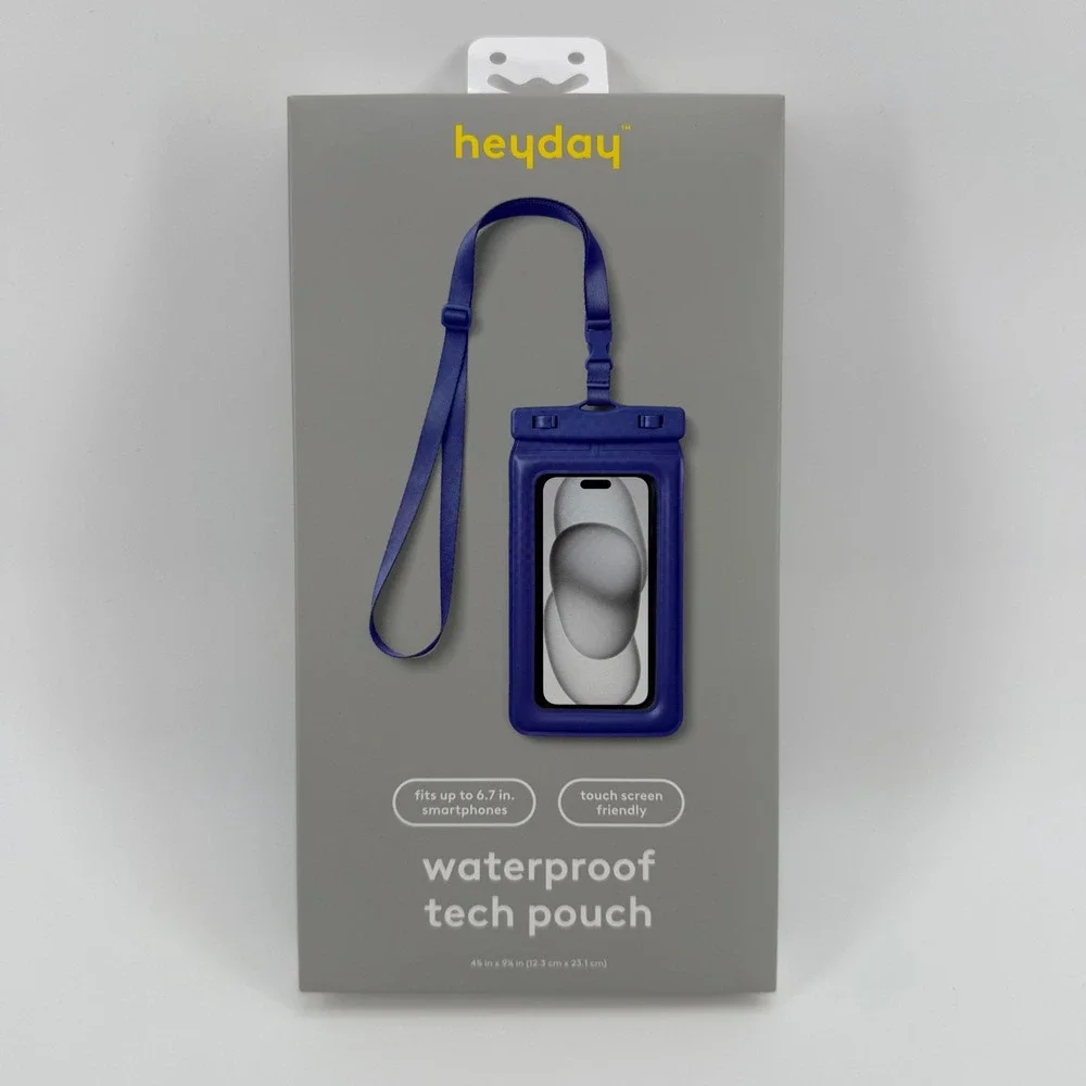 Heyday‎ Waterproof Tech Pouch Blue Fits up to 6.7